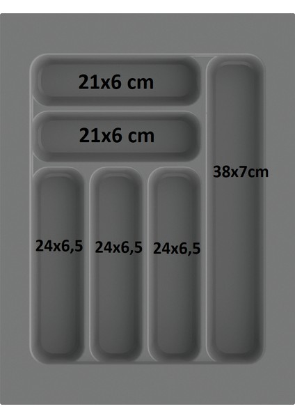 Çekmece Içi Kaşıklık ve Kepçelik Düzenleyici – Gri 37X49 cm (30X40 cm Kadar Kesilebilir) fiyatları