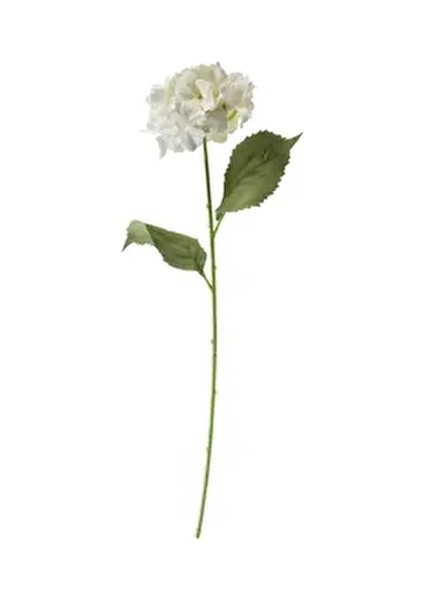 Beyaz Yapay Ortanca Dal Çiçek 75 cm