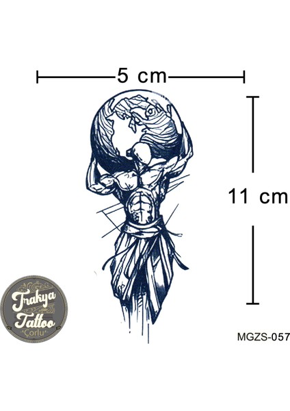 Yarı Kalıcı Dövme Atlas Geçici Dövme MGZS-057