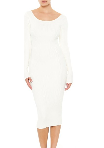 Sırt Detaylı Midi Kazak Elbise fırsatları