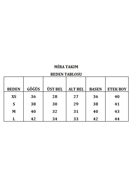 Mira Alt- Üst Takım