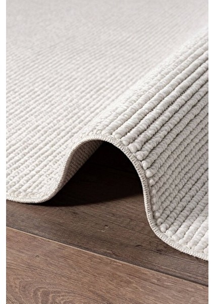 Beyaz Dokuma Halı Bukleli Salon Oturma Odası Yatak Çocuk Odası Koridor Halısı Yolluk Beyaz