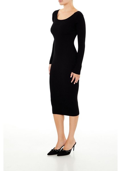 Sırt Detaylı Midi Kazak Elbise indirimleri