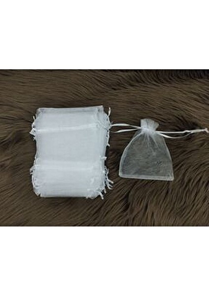 Kına ve Çerez Kesesi,tesbih Kesesi, 50 Adet Beyaz Düz 12X14 cm ,desenli Tül Kese modelleri