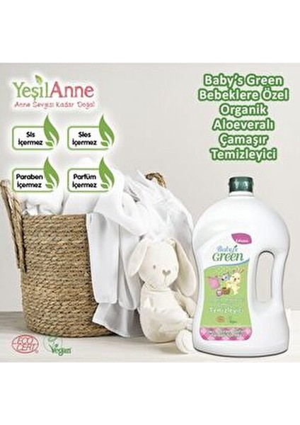 2'li Set- 1500 ml Çamaşır Temizleyici Beyazlar Için- 1500 ml Organik Bebek Çamaşır Temizleyici fiyatları