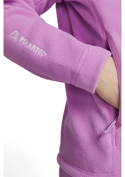 Acg 'wolf Tree' Loose Fit Women's Ls Top Kadın Bol Kesim Polar Sweatshirt Mor modelleri