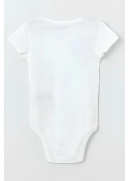 Organik %100 Pamuk Amca 3'lü Bebek Body Set Beyaz Bebek Badi Çıtçıtlı Zıbın Üçlü 5055-5183-5247