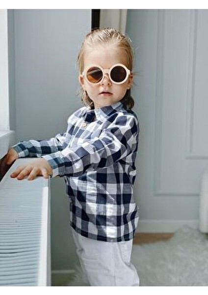 Mavi Çizgili Erkek Çocuk Gömlek Uzun Kol Günlük Stil Regular Kesim fiyatları
