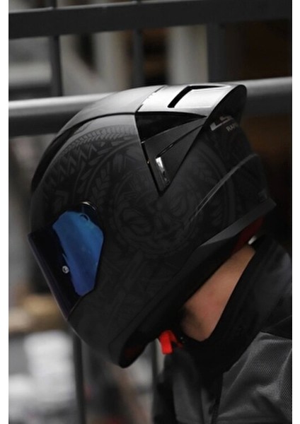 Rapıd 2 Race Takaroa Mat Siyah Kask