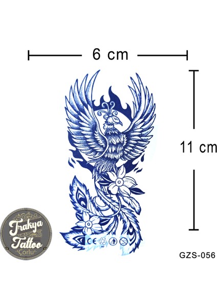 Yarı Kalıcı Dövme Geçici Anka Dövmesi fiyatları