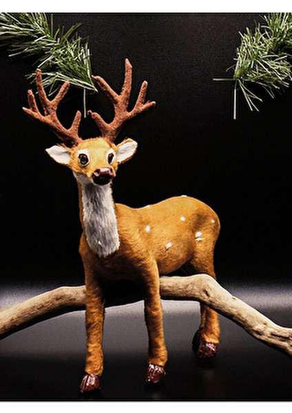 Yılbaşı Dekoratif 25 cm Geyik Süs Rudolf