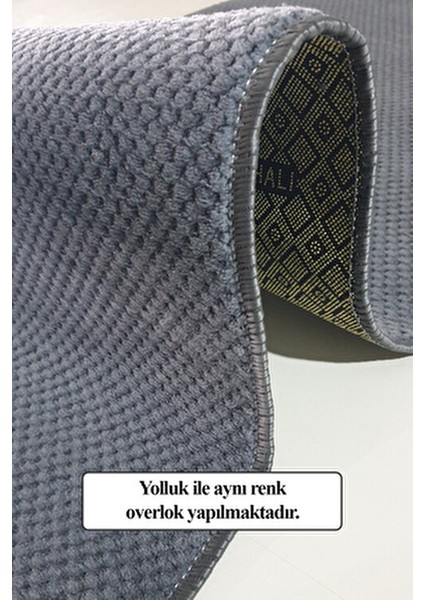 Kaymaz Tabanlı Kesme Kabartmalı Salon Koridor Mutfak Hali Antrasit Gri Yolluk Vzr 7004 Antrasit modelleri