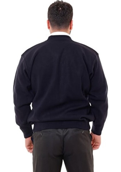 Erkek Bordo Astarlı Çelik Örgü Hırka Baba Sıcak Tutar