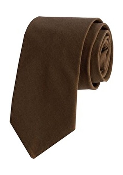 Kahverengi Toprak Rengi Doğal Kravat Mendil Seti fiyatları