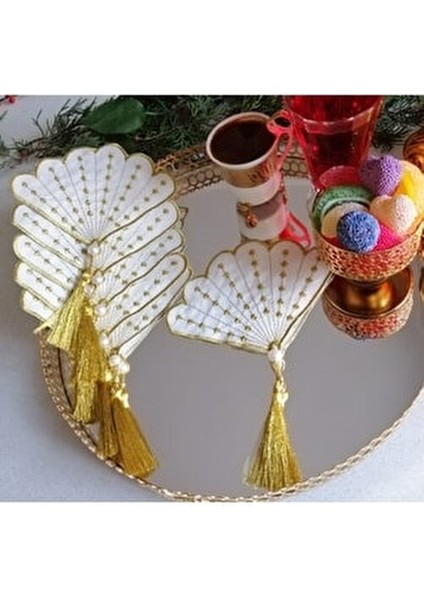 Kahve Yanı Peçete, Kahve Yanı Sunum Peçetesi, Kahve Servis Peçetesi,sunum Peçetesi (6 Adet)