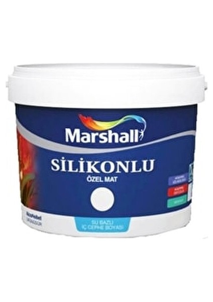 Silikonlu Özel Mat Duvar Boyası 15 Lt - 20 kg Inci Tanesi