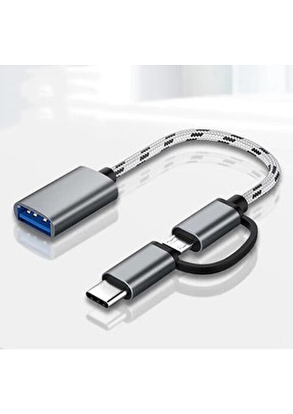 Type-C To Dişi USB 3.0 Otg Çevirici Dönüştürücü Hasır Kablo Kesintisiz Veri Aktarımı Renkli modelleri