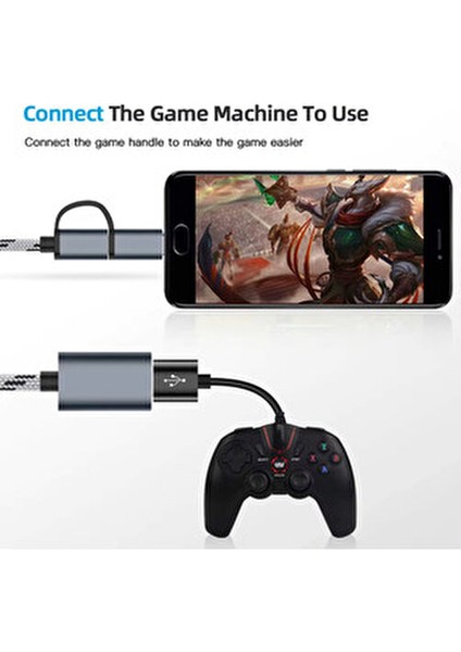 Type-C To Dişi USB 3.0 Otg Çevirici Dönüştürücü Hasır Kablo Kesintisiz Veri Aktarımı Renkli