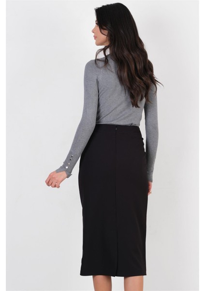 İsmaele Kalem Etek SİYAH