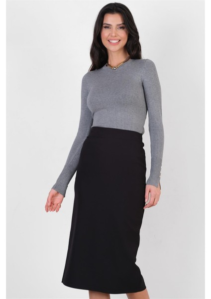 İsmaele Kalem Etek SİYAH