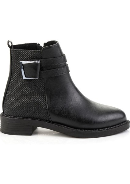 Siyah Siyah Kadın Bot & Bootie K02688009709