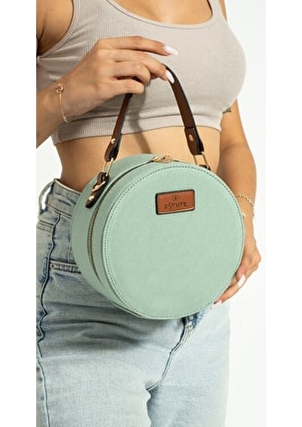 Davul Yuvarlak Kanvas Dokuma Çanta El ve Omuz Çantası indirimleri