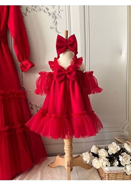 Kız Çocuk ve Bebek Tül Doğum Günü Özel Gün Elbisesi Tütü Elbise