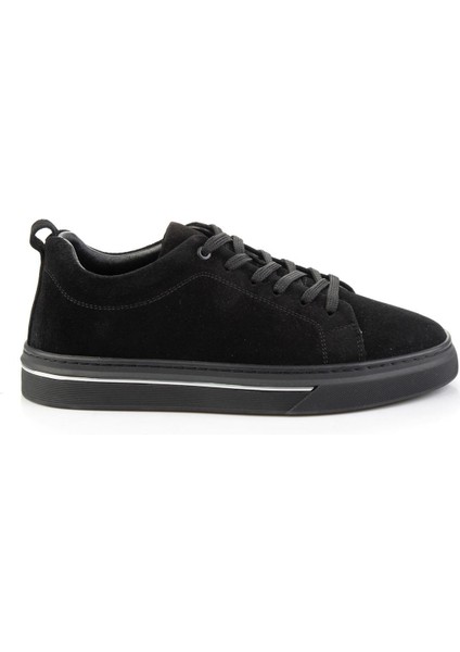 Siyah Hakiki Deri Erkek Sneaker E01082010202