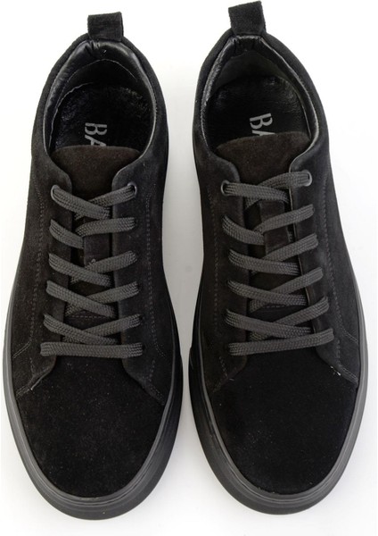Siyah Hakiki Deri Erkek Sneaker E01082010202 fırsatları