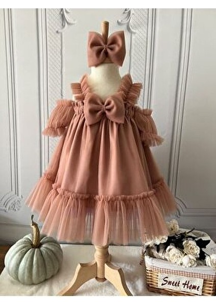 Kız Çocuk ve Bebek Tül Doğum Günü Özel Gün Elbisesi Tütü Elbise fiyatları
