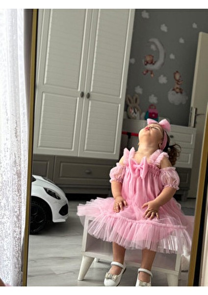 Kız Çocuk ve Bebek Tül Doğum Günü Özel Gün Elbisesi Tütü Elbise fırsatları