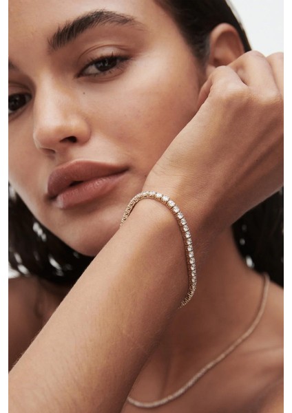 Arianne Klasik Suyolu Bileklik- 3mm Taşlı