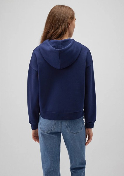 Mavi Logo Baskılı Kapüşonlu Lacivert Sweatshirt 168334-70488