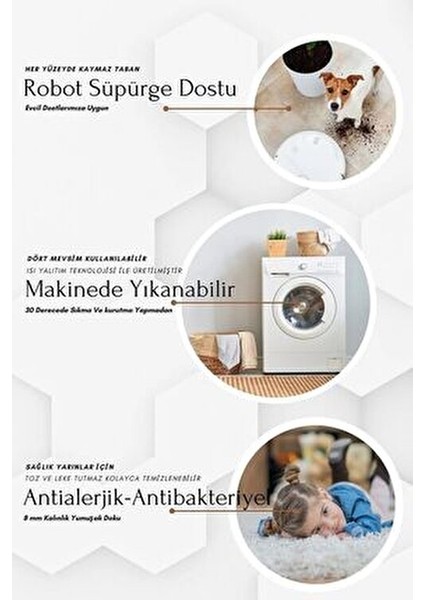 Makinede Yıkanabilir Kaymaz Leke Tutmaz Modern Renkli Kesme Yolluk Mutfak Yolluk Halı Yolluk fiyatları