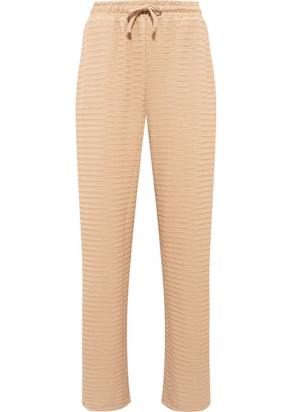 Dokulu Geniş Dökümlü Pantolon