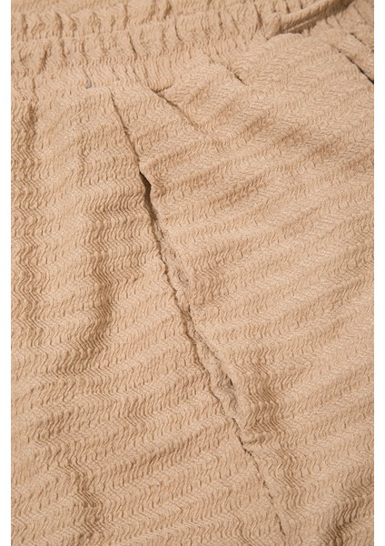 Dokulu Geniş Dökümlü Pantolon modelleri