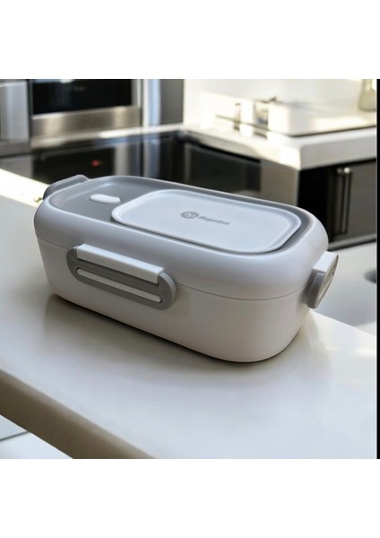 Paslanmaz Çelik Yemek Saklama ve Taşıma Kabı Beyaz 550 ml P-1391