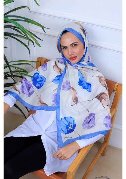 Botanik Çiçekler Desenli Dijital Soft Şal modelleri