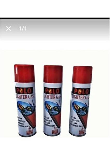 Çakmak Gazı 3'lü Bordo Renk 270 ml Uzun Süreli Kullanım İçin İdeal