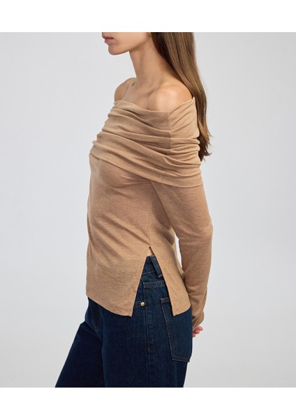 Omzu Açık Uzun Kollu Tişört IW6250070114027 modelleri