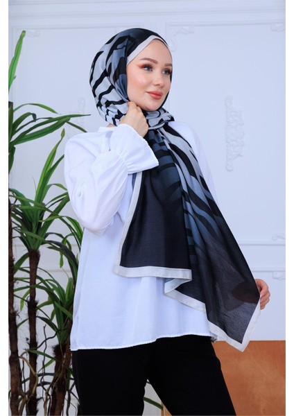 Zebra Elegans Desenli Dijital Soft Şal indirimleri