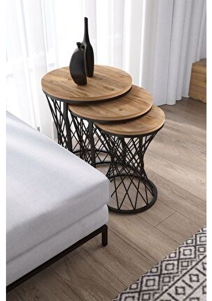 Hasır Telli Model Statik Zigon Sehpa Antik Çam Ahşap Tabla modelleri