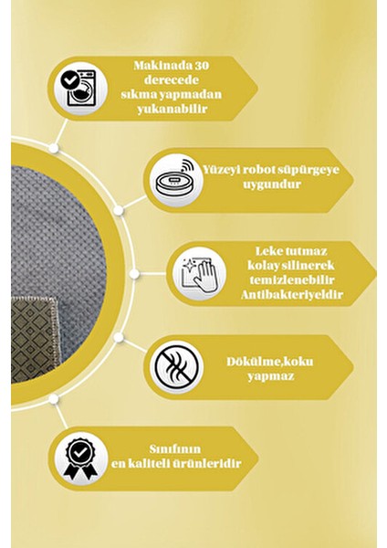 Kaymaz Tabanlı Kesme Kabartmalı Salon Koridor Mutfak Hali Antrasit Gri Yolluk Vzr 7004 Antrasit indirimleri