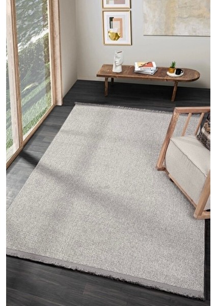 Gri Saçaklı Modern Dokuma Halı Salon Oturma Odası Yatak Odası Koridor Halısı Yolluk Gri indirimleri