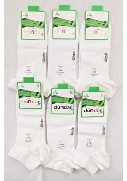 Plus Dikişsiz Bambu Beyaz Çorap 6 'lı