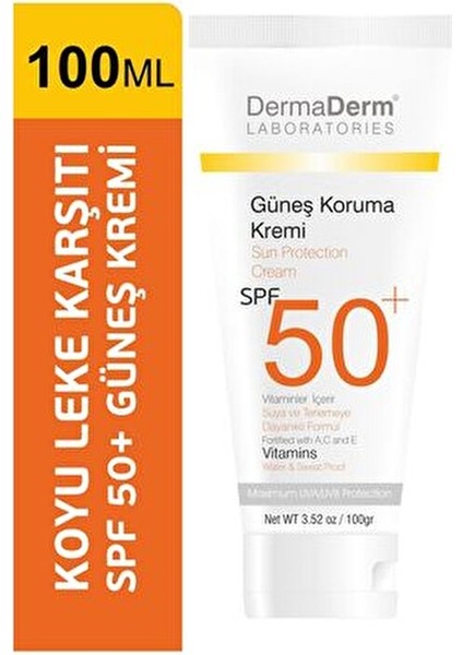 Bitkisel Güneş Kremi Spf 50 Faktör 100 gr