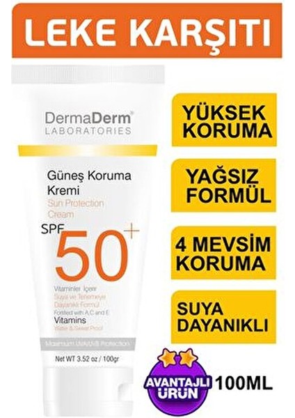 Bitkisel Güneş Kremi Spf 50 Faktör 100 gr modelleri