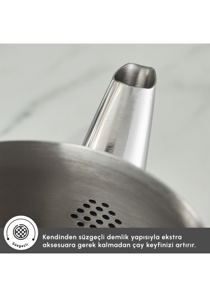 Belinay İndüksiyon Tabanlı Midi Rose Çaydanlık Takımı