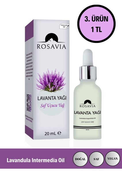 Lavanta Yağı 20 ml (%100 Saf ve Doğal - Analizli Ürün)