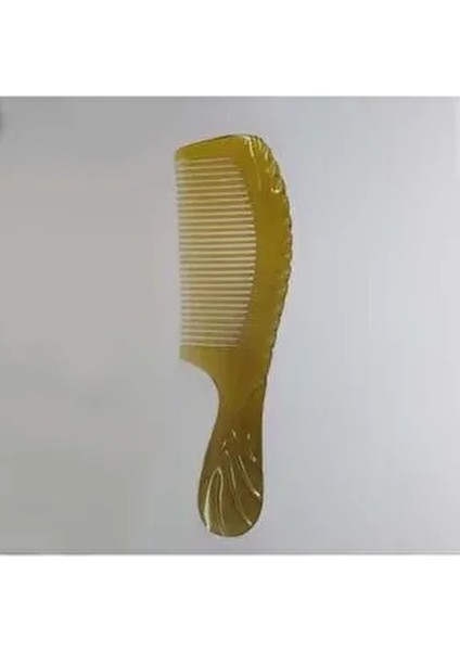 Doğal Kemik Tarak Saplı Işlemeli